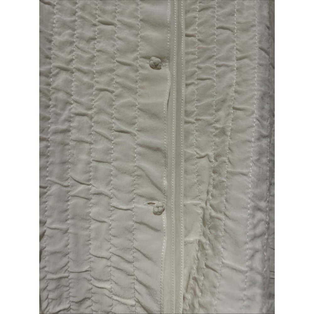 EILEEN FISHER Silk Quilted Boxy Jacket Cream Quiet Luxury Neutral Size 3X Plus - Picture 4 of 13